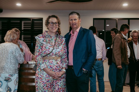 Mayor & Cr Spicer at the Glam at Gourmet event