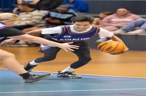 person playing basketball