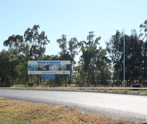 Welcome to Queensland sign