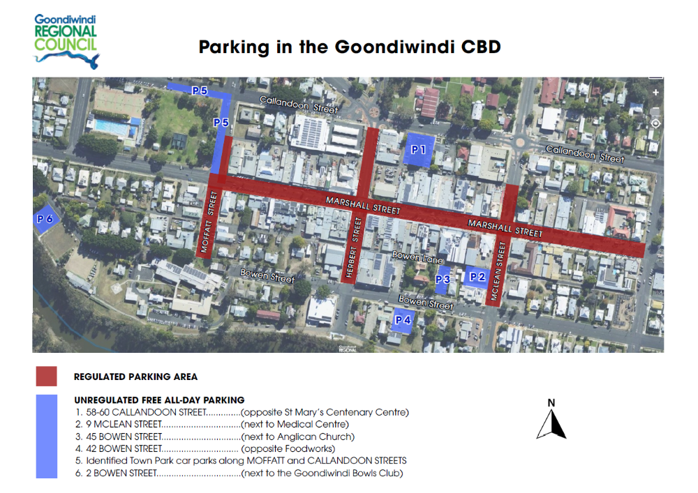 Parking in Goondiwindi CBD