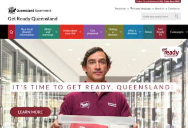 photo of johnathan thurston on get ready qld website screen