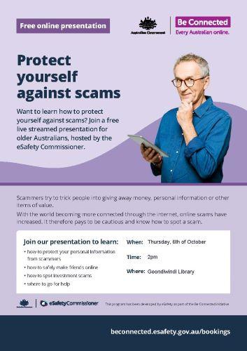 protect yourself against scams be connected event