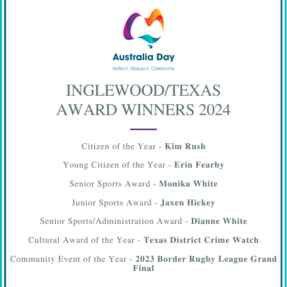 australia day awards winners 2024 inglewood and texas