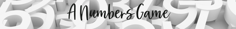 the numbers game web banner white numbers in the background and the words the numbers game in black over the top