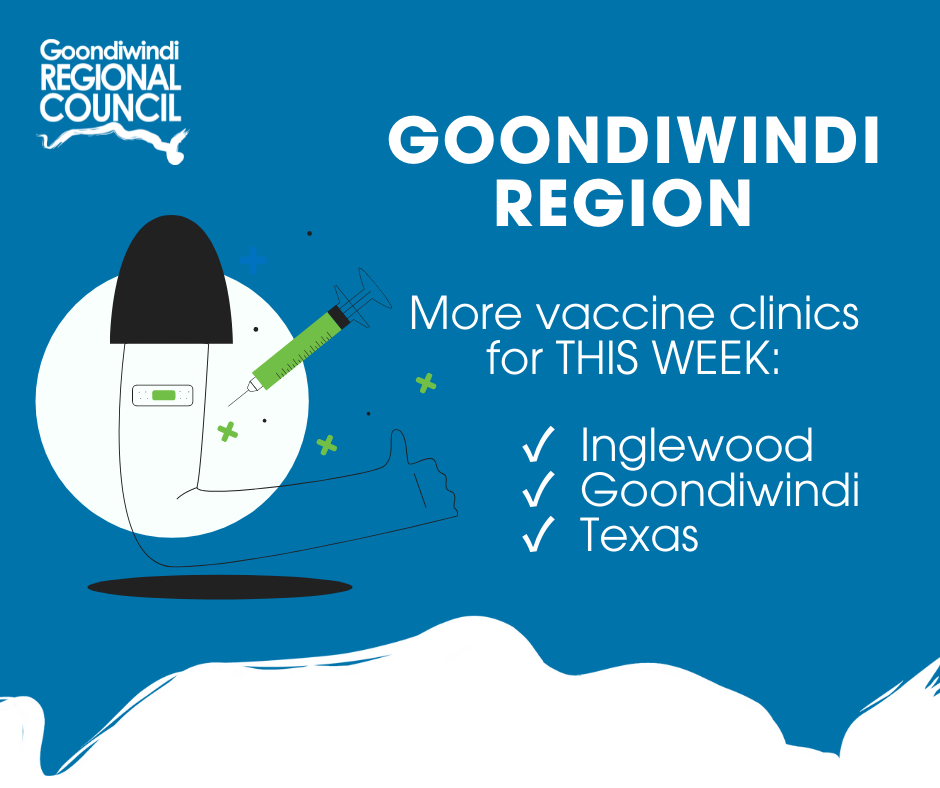 More COVID-19 vaccine clinics announced for Goondiwindi Region this week