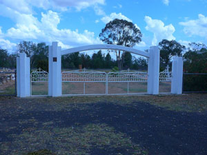 Yelarbon Cemetery gates