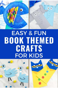 easy and fun book themed crafts for kids book cover